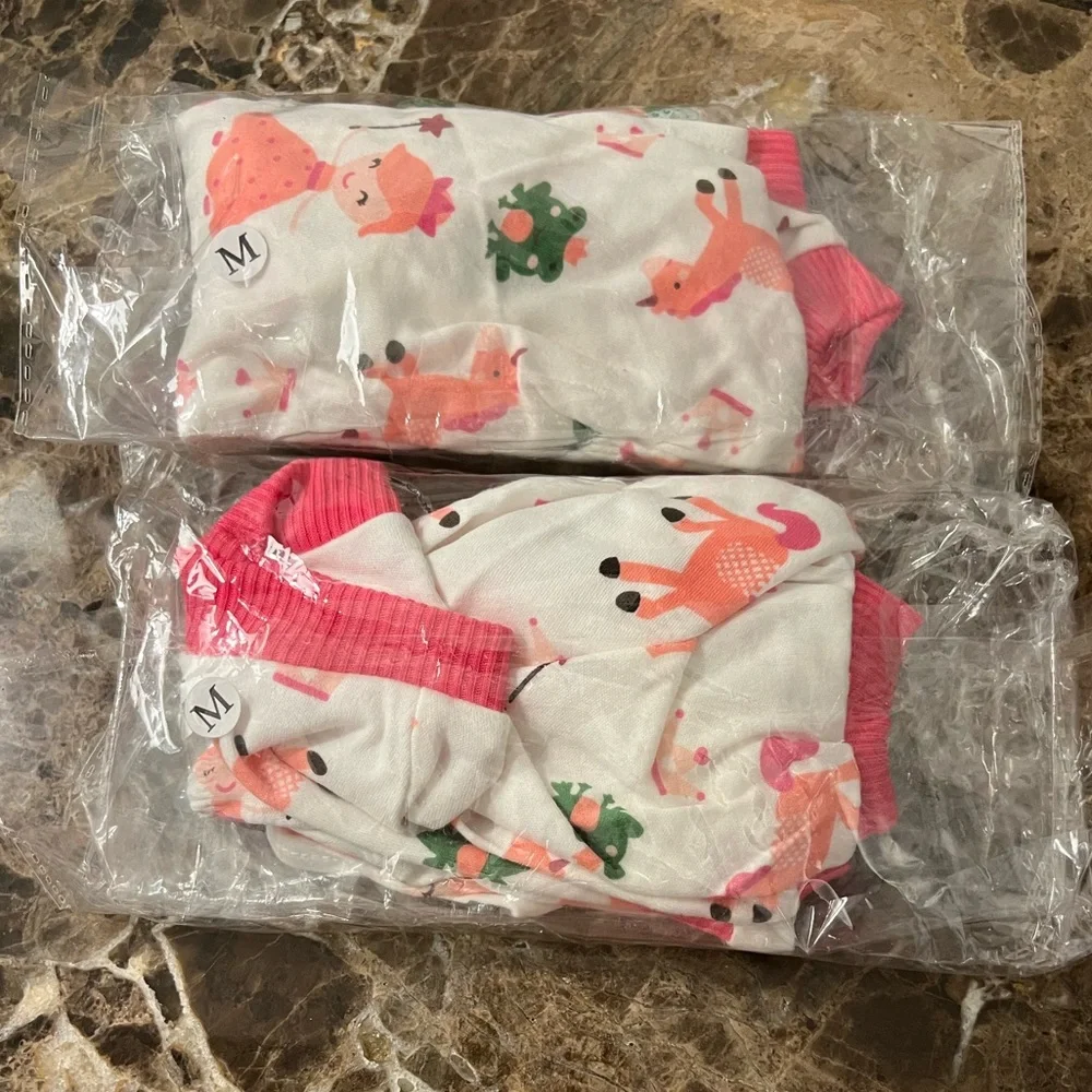 Weenie Warmers Princess Unicorn PJs feature happy little unicorns white & Pink